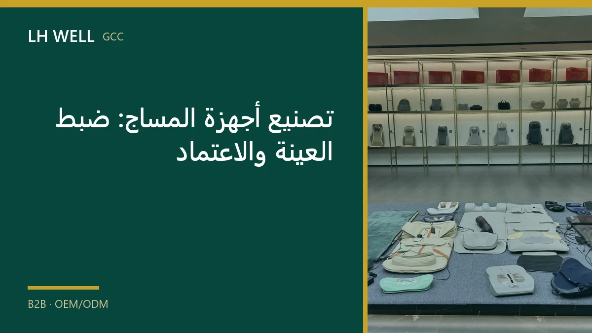 غلاف دليل: تصنيع أجهزة المساج: ضبط العينة والاعتماد